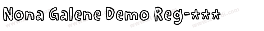 Nona Galene Demo Reg字体转换